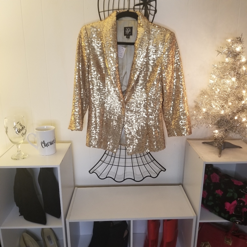 Sequined blazer - Picture 2 of 7